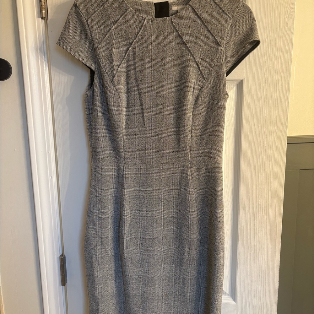 H&M Cap Sleeve Gray Dress size 6 - Picture 2 of 5